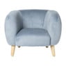 Kids fauteuil Peppi - lichtblauw - 41x52x44 cm