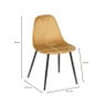 Kinderstoel Ivy - geel - 60x36.5x33.5 cm