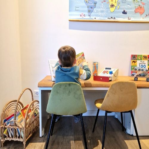 Kinderstoel Ivy - groen - 60x36.5x33.5 cm