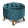 Opbergpoef rond - blauw - ⌀50x40 cm 