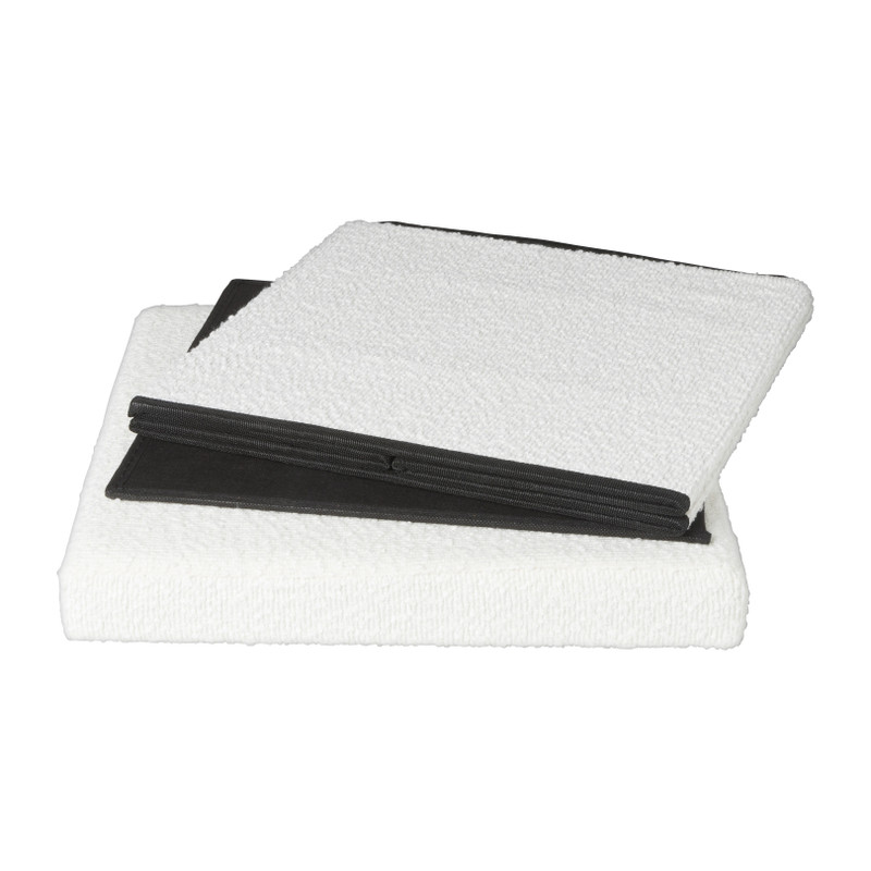 Opbergbox Teddy opvouwbaar - wit - 38x38x38 cm