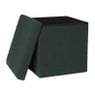 Opbergbox Teddy opvouwbaar - groen - 38x38x38 cm