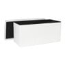 Opbergbox Teddy opvouwbaar - wit - 38x76x38 cm