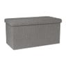 Opbergbox Teddy opvouwbaar - grijs - 38x76x38 cm