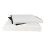 Opbergbox teddy rib vierkant - wit - 38x38x38 cm