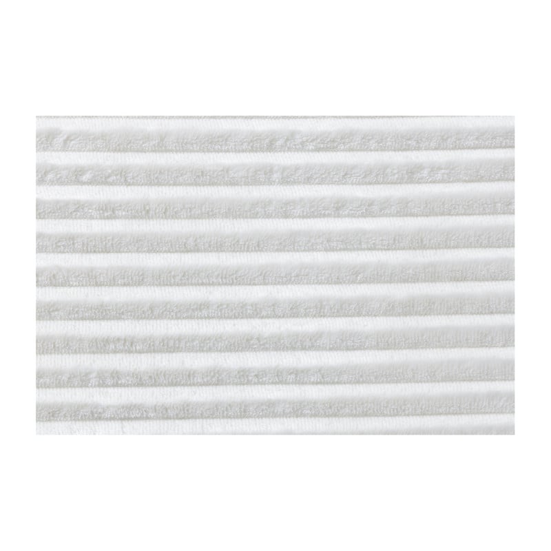 Opbergbox teddy rib rechthoekig - wit - 38x76x38 cm 