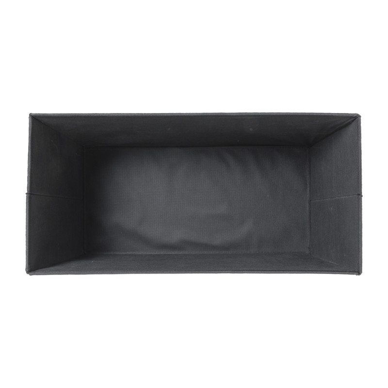 Opbergbox teddy rib rechthoekig - wit - 38x76x38 cm 
