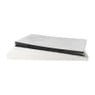Opbergbox teddy rib rechthoekig - wit - 38x76x38 cm 