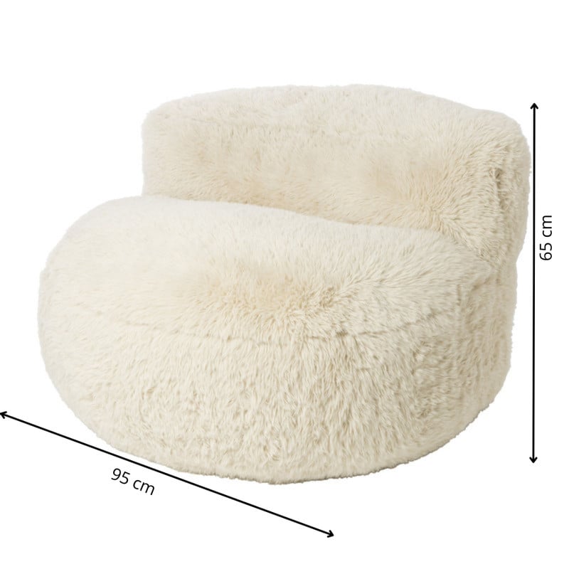 Sofa the bear - beige - ø95x65 cm