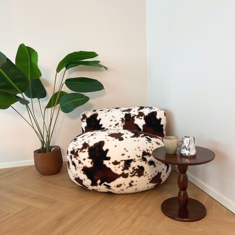 Sofa the cow - koeienprint - ø95x65 cm