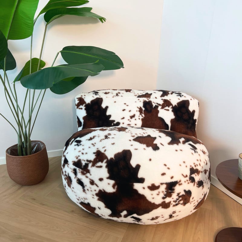 Sofa the cow - koeienprint - ø95x65 cm