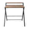 Inklapbaar bureau Leon - bruin/zwart - 84.5x81.5x70 cm