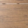 Inklapbaar bureau Leon - bruin/zwart - 84.5x81.5x70 cm
