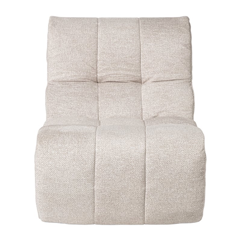 Fauteuil chenille chunk - beige - 87x72x66 cm