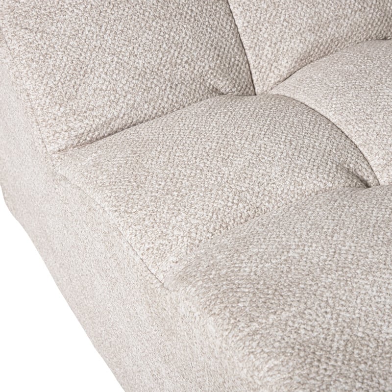 Fauteuil chenille chunk - beige - 87x72x66 cm