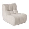 Fauteuil chenille chunk - beige - 87x72x66 cm