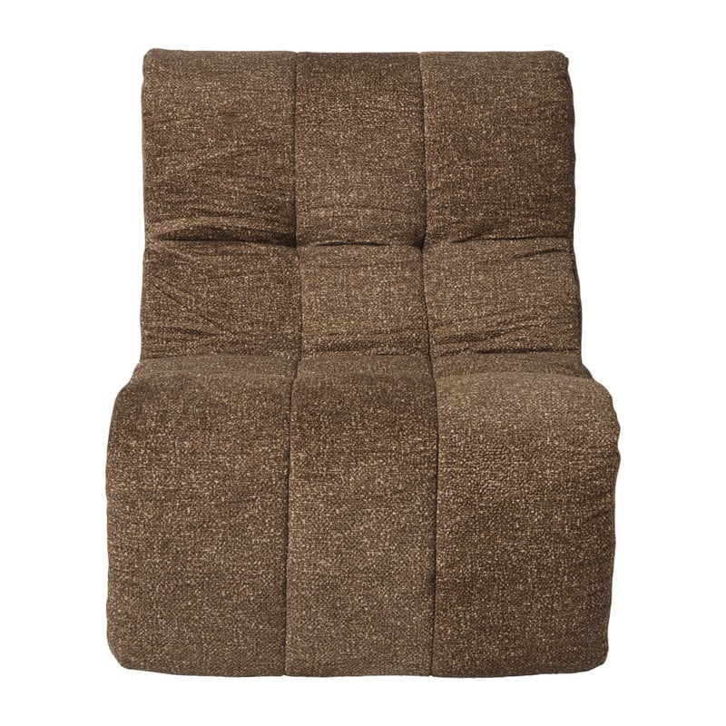 Fauteuil chenille chunk - bruin - 87x72x66 cm