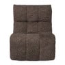 Fauteuil chenille chunk - donkerbruin - 87x72x66 cm