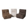 Fauteuil chenille chunk - donkerbruin - 87x72x66 cm
