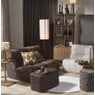 Fauteuil chenille chunk - donkerbruin - 87x72x66 cm