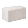 Hocker chenille - beige - 38x66x38 cm
