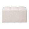 Hocker chenille - beige - 38x66x38 cm