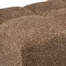Hocker chenille - bruin - 38x66x38 cm