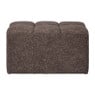 Hocker chenille - donkerbruin -38x66x38 cm