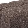 Hocker chenille - donkerbruin -38x66x38 cm