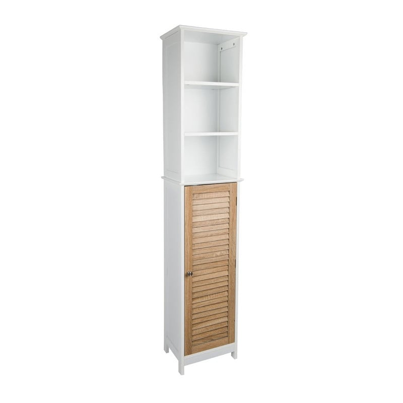 Kast hoog - 6 planken en deurtje - 35x26x173 cm 
