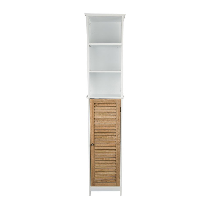 Kast hoog - 6 planken en deurtje - 35x26x173 cm 