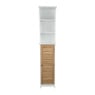 Kast hoog - 6 planken en deurtje - 35x26x173 cm 