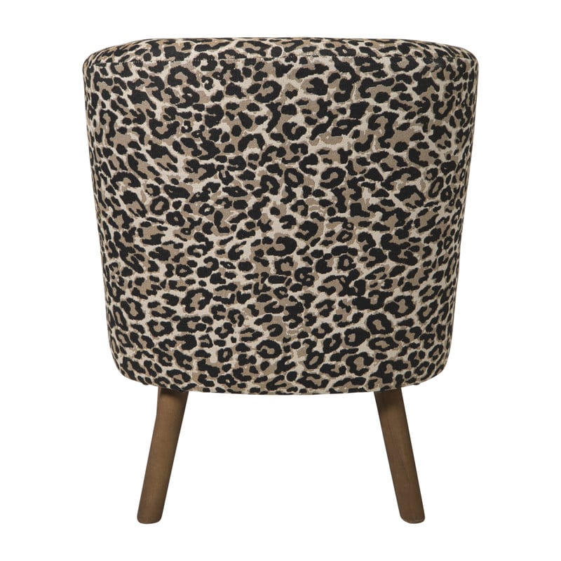 Fauteuil luipaard - bruin - 69x66x56 cm