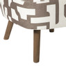 Fauteuil japandi - beige - 69x66x56 cm
