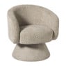 Draaifauteuil bouclé - taupe - 74x68x66 cm