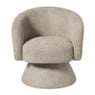Draaifauteuil bouclé - taupe - 74x68x66 cm