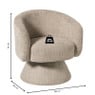 Draaifauteuil bouclé - taupe - 74x68x66 cm