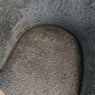 Draaifauteuil bouclé - zwart - 74x68x66 cm