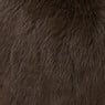 Draaifauteuil fluffy - donkerbruin - 74x68x66 cm