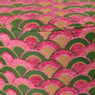 Poef mabel - roze/groen - ø35x39 cm