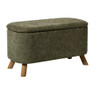 Opbergbank Debby - groen - 39x72x35 cm