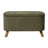 Opbergbank Debby - groen - 39x72x35 cm