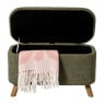Opbergbank Debby - groen - 39x72x35 cm