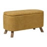 Opbergbank Debby - geel - 39x72x35 cm