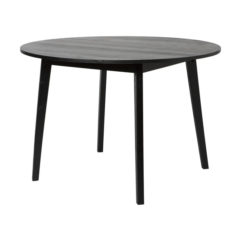Eetkamertafel Olivia - zwart - 115x77 cm