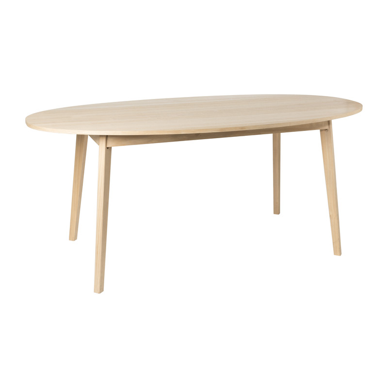 Eettafel Olivia ovaal - naturel - 180x90x77 cm