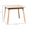 Eettafel Olivia vierkant - naturel - 80x80x77 cm