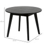 Salontafel Olivia - zwart - 60x45 cm