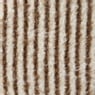 Poef fluffy streep - bruin - ø35x39 cm