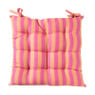 Zitkussen streep - oranje/roze - 40x40 cm
